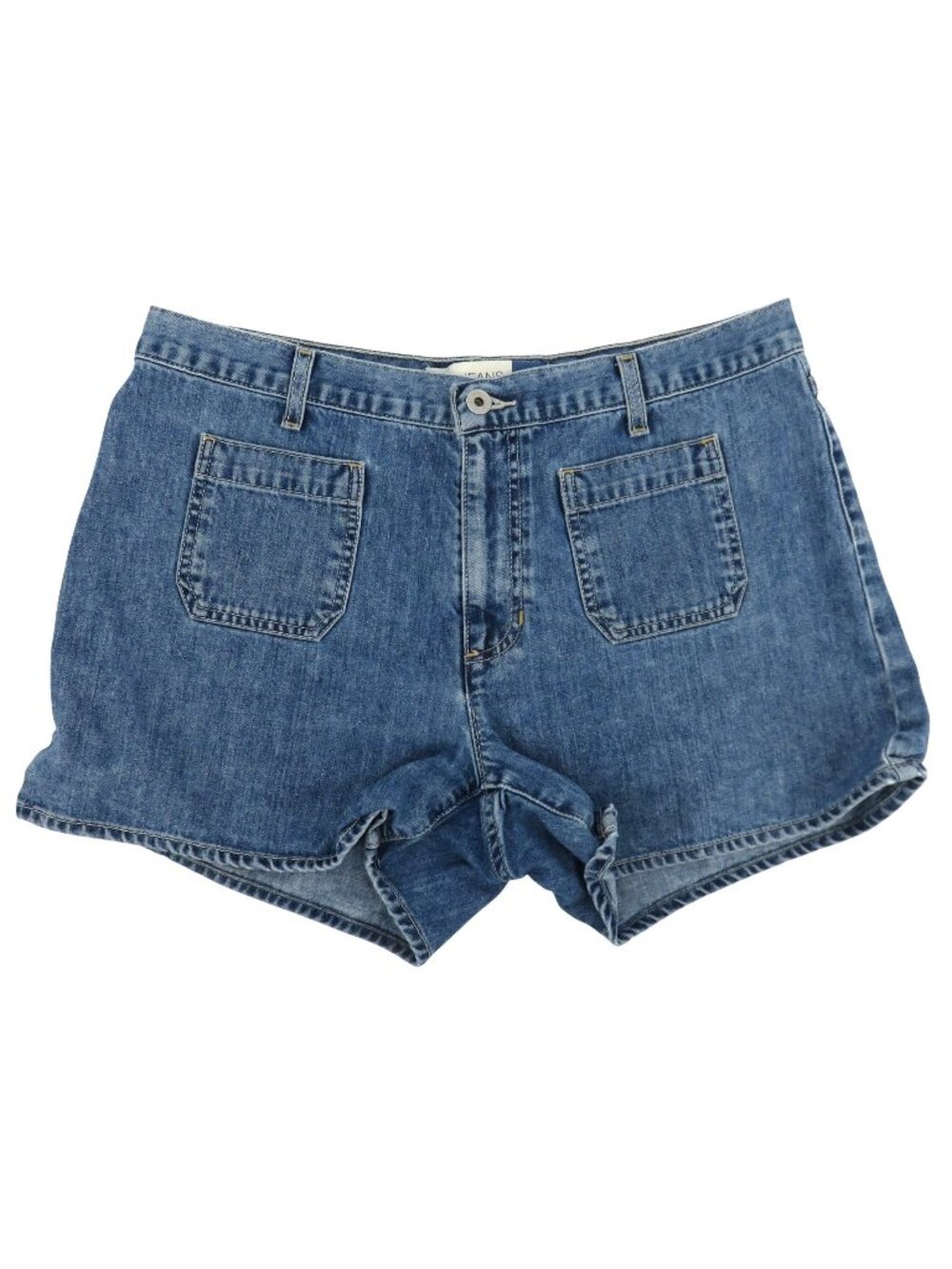 VTG Gap Women 14 Patch Pocket Blue Denim Jean Shorts Y2K 2000 Collection Cotton